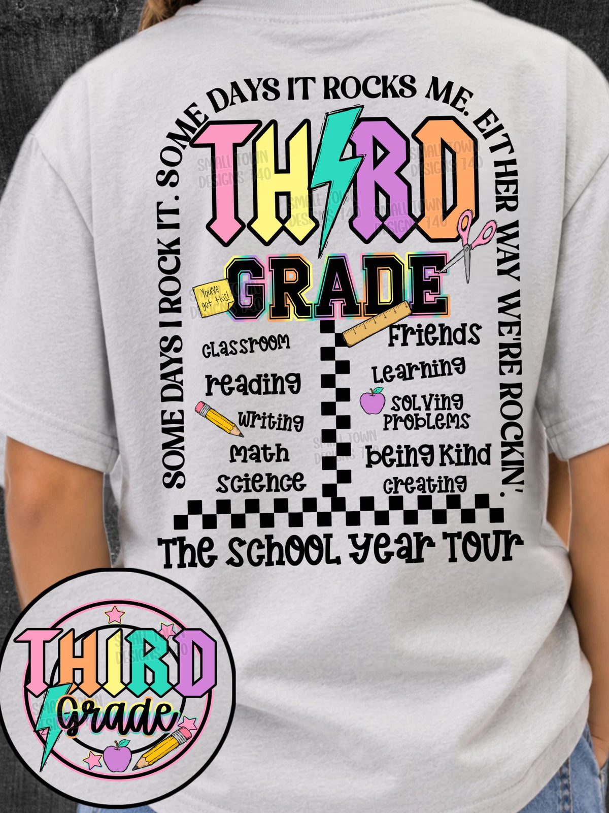 Third Grade, Back To School, DTF Transfer