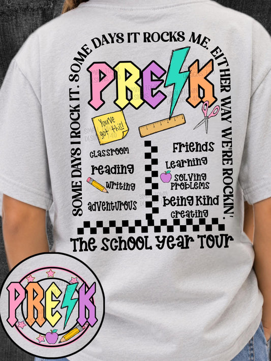 Pre-K, Back To School, DTF Transfer