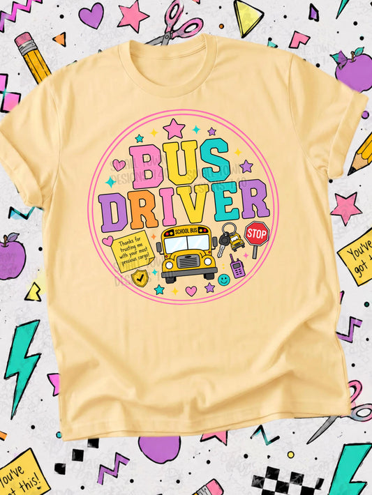 Bus Driver, Back To School, DTF Transfer