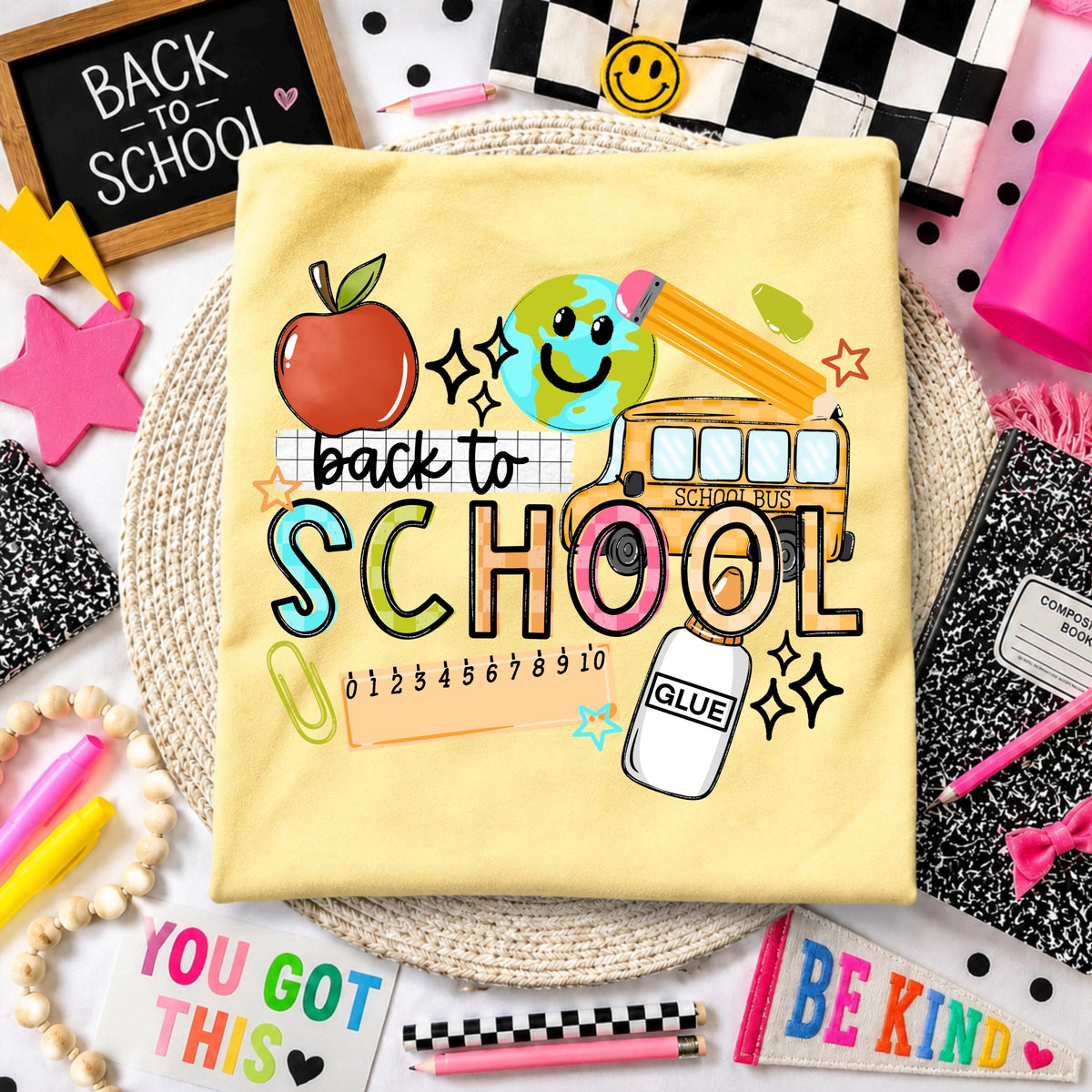 Back To School, DTF Transfer