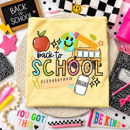 Back To School, DTF Transfer