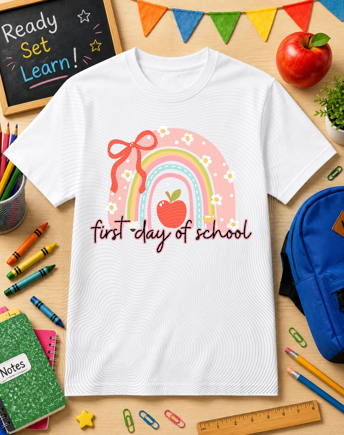 First Day, Back To School, DTF Transfer