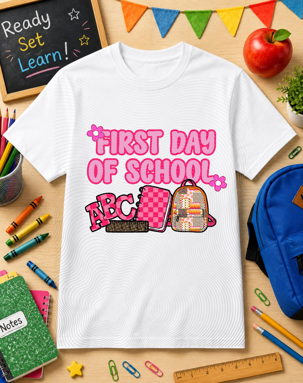 First Day, Back To School, DTF Transfer