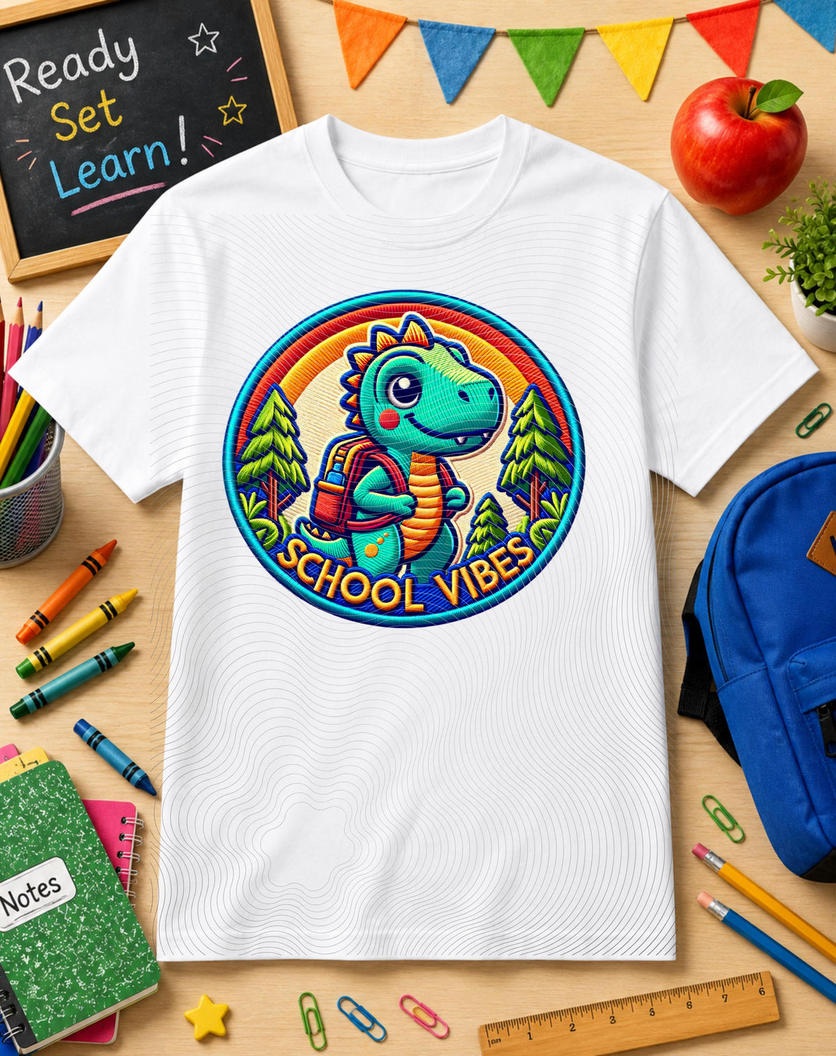 Dinosaur, Back To School, DTF Transfer