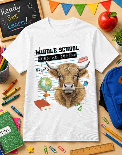Middle School, Back To School, DTF Transfer