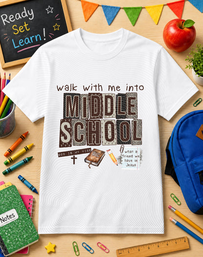 Middle School, Back To School, DTF Transfer