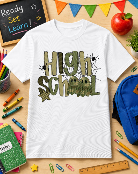 High School, Halloween, Ghosts, DTF Transfer