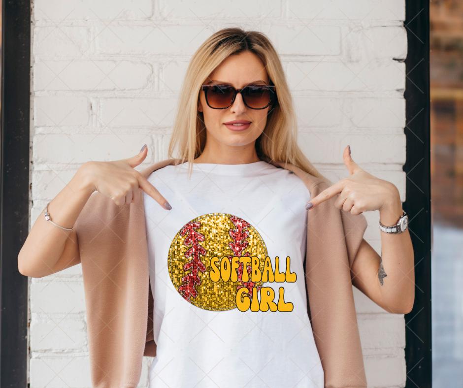 Softball Girl, DTF Transfer