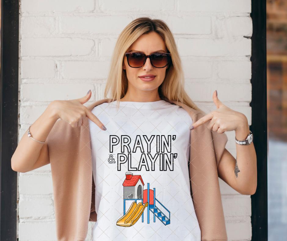 Prayin' & Playin', DTF Transfer