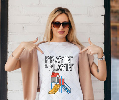 Prayin' & Playin', DTF Transfer