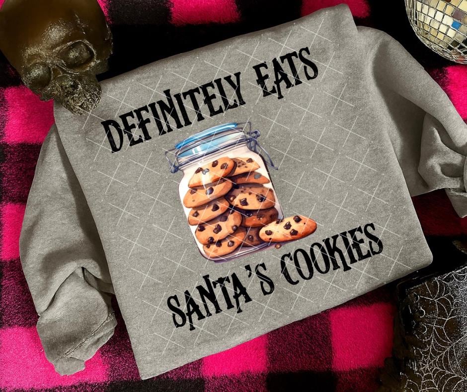 Santa's Cookies, Christmas, DTF Transfer