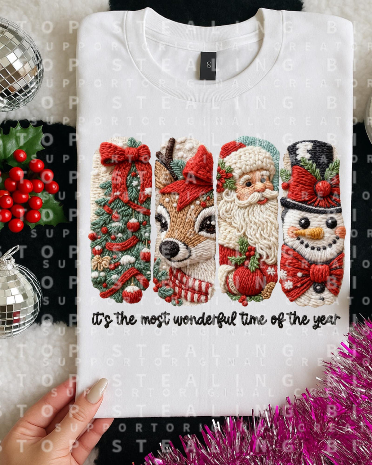 Most Wonderful Time, Christmas, DTF Transfer
