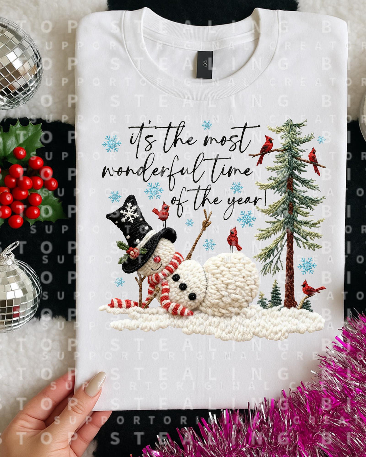 Wonderful Time, Christmas, DTF Transfer