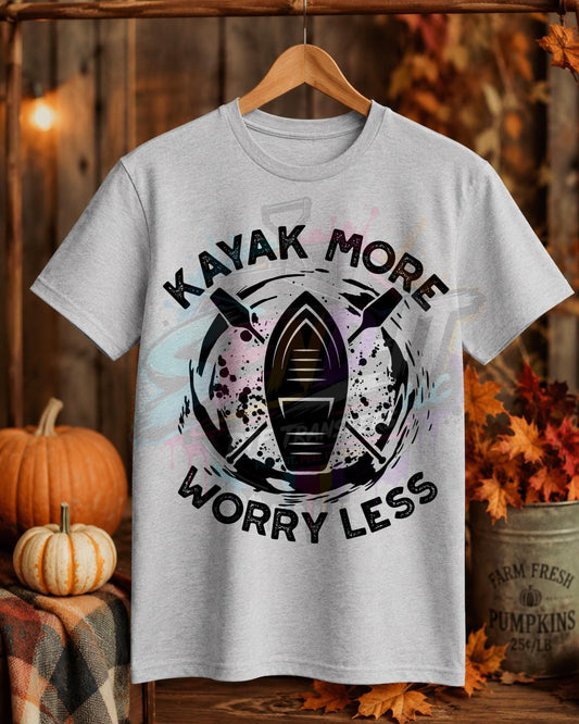 Kayak More, Worry Less, DTF Transfer