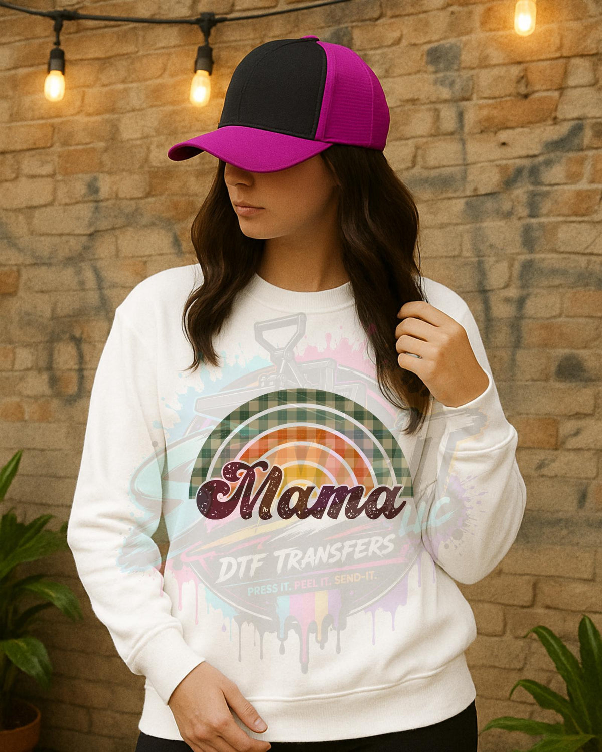 Mama, Rainbow, DTF Transfer
