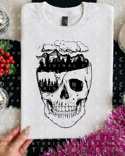 Nature Skull, DTF Transfer