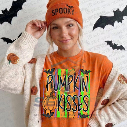Pumpkin, Kisses, Halloween, Ghost, DTF Transfer