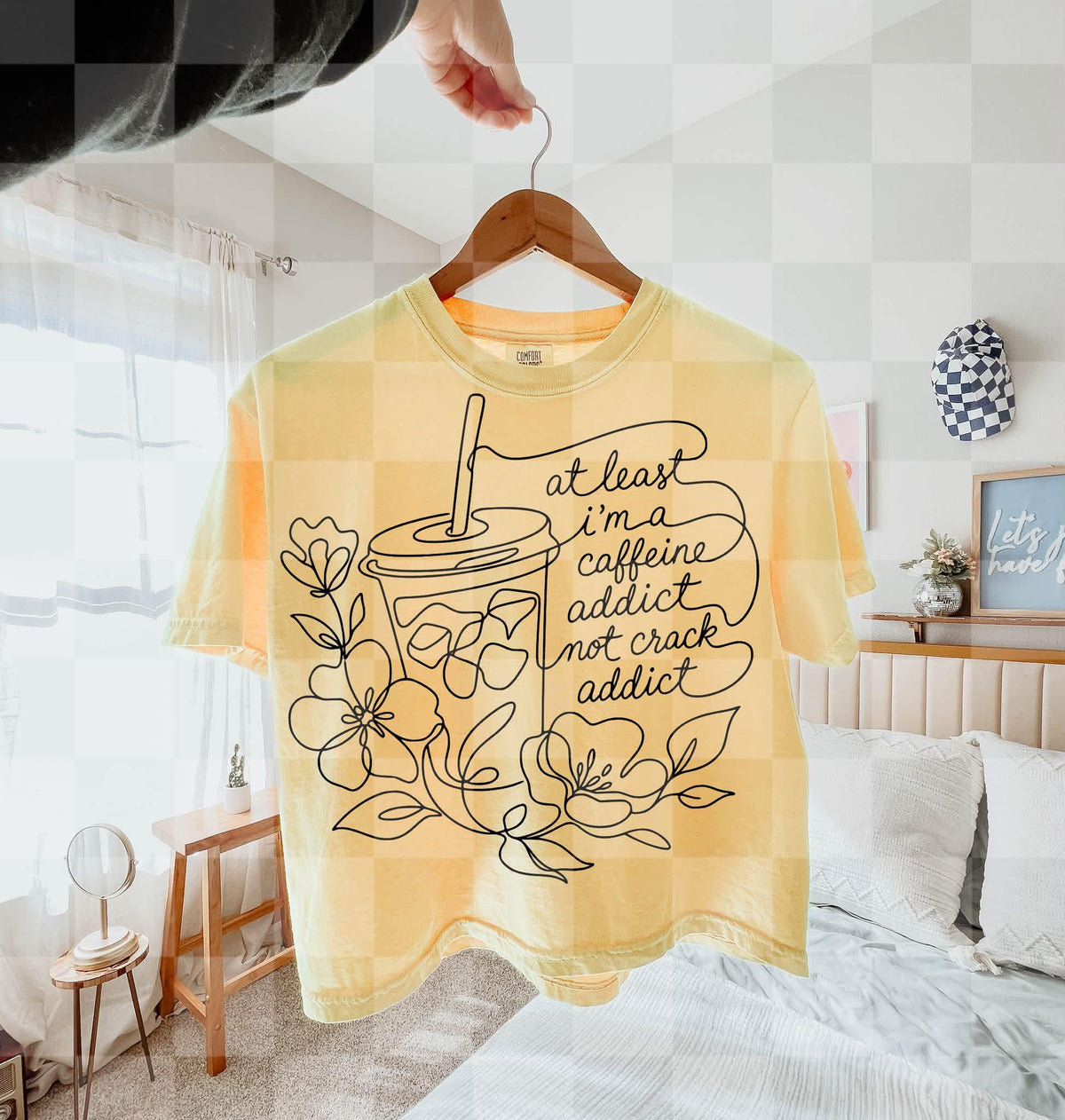 Caffeine, Addict, Coffee, DTF Transfer