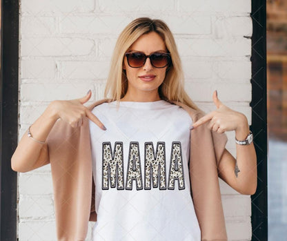 Mama, Leopard, DTF Transfer
