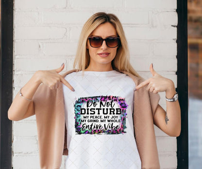 Do Not Disturb, DTF Transfer