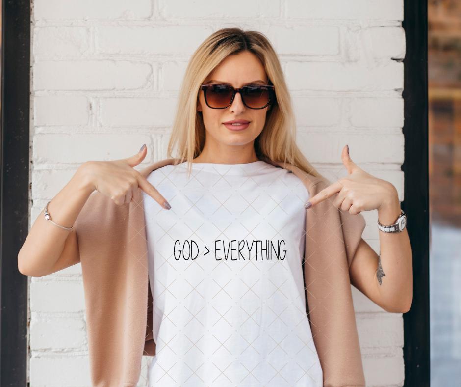 God Over Everything, DTF Transfer