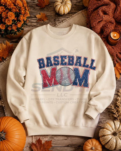 Baseball, Mom, DTF Transfer