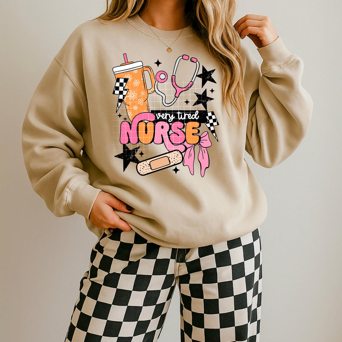 Very Tired, Nurse, DTF Transfer