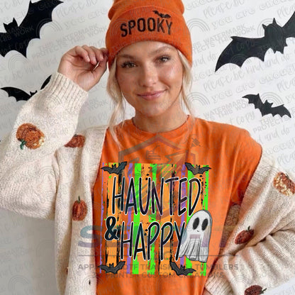 Haunted, Halloween, Ghost, DTF Transfer