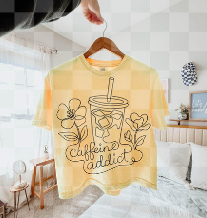 Caffeine, Addict, Coffee, DTF Transfer