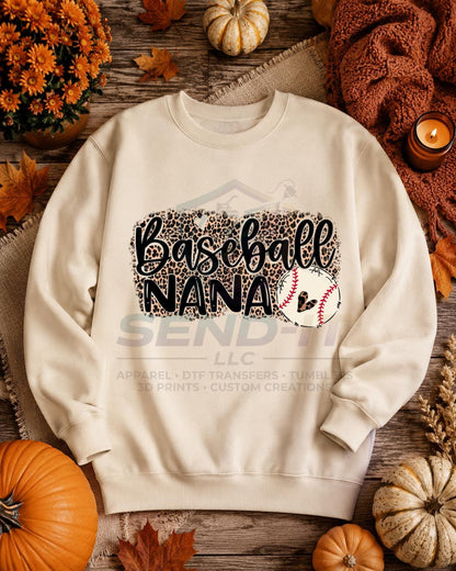 Baseball, Nana, DTF Transfer