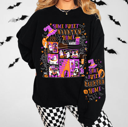 Home, Haunted, Halloween, DTF Transfer