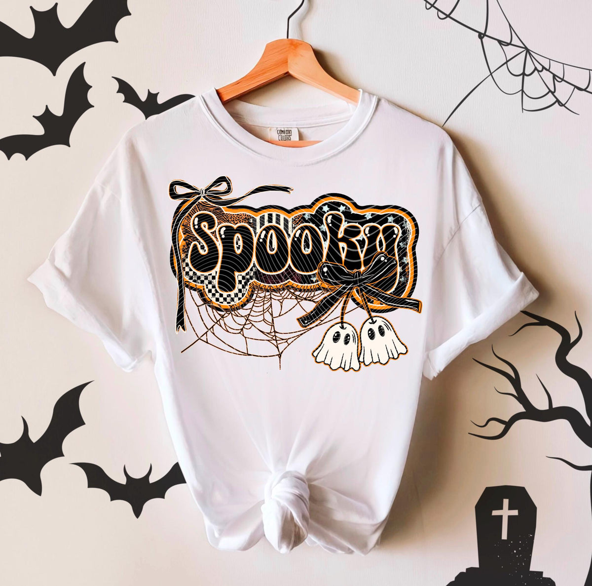 Spooky, Ghost, Halloween, DTF Transfer